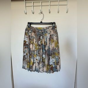 Darling S Floral Pleated Skirt With Front Tie